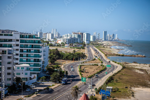 Ciudad de Cartagena desde hotel de Las Américas