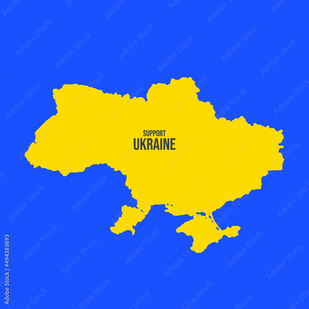 ukraine russia conflict illustration vector. ukraine flag, map, shapes and culture