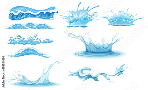 A water splash on white background