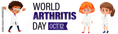 Poster design for world disabled day with kids