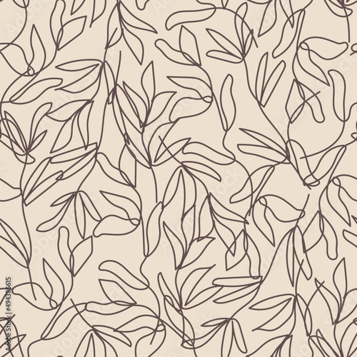 Floral seamless vector pattern< abstract background