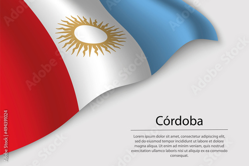Wave flag of Córdoba is a state of Argentina