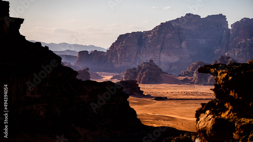 An outstanding desert-mountain landscape. Wadi Rum Protected Area, Jordan. © Szymon Bartosz