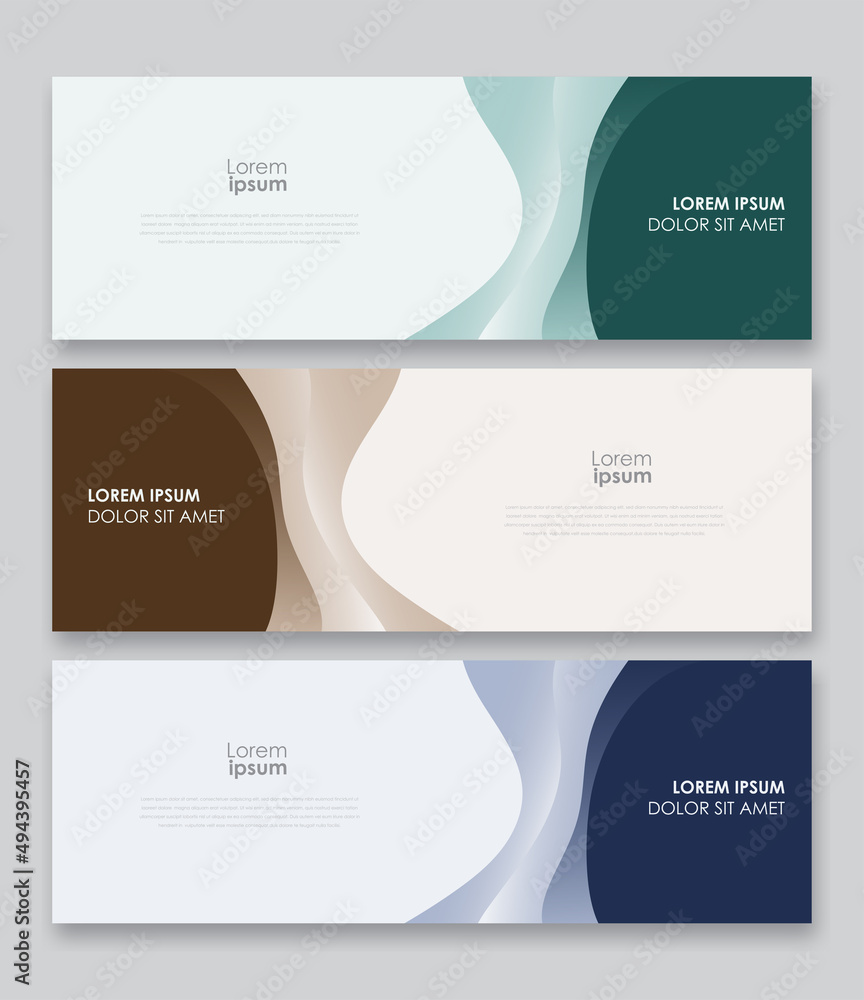 curve dinamic design banner template. set of business banner curve dinamic design banner template. set of business banner