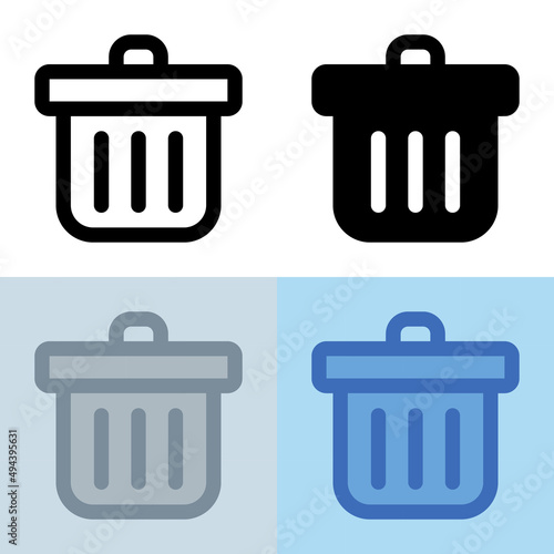 Illustration vector graphic of Trash Icon. Perfect for user interface, new application, etc