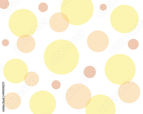 カラフルなランダムの水玉模様　背景