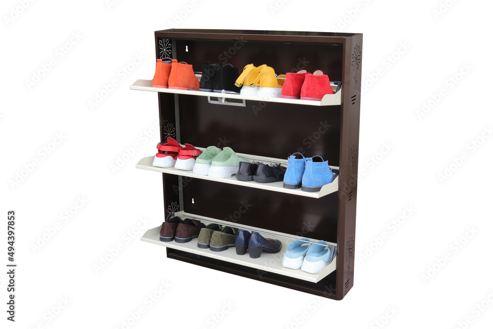 Fototapeta premium metal shoe cabinet with lock