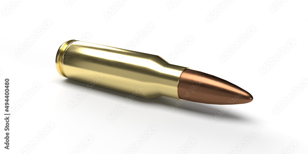 Bullet on a white background. 3D illustration
Bullet on a white background. 3D illustration