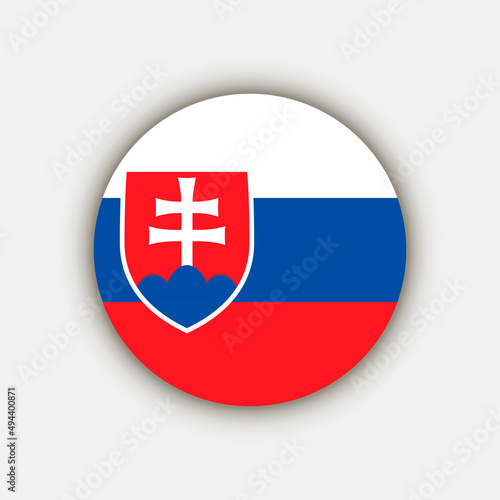 Country Slovakia. Slovakia flag. Vector illustration.