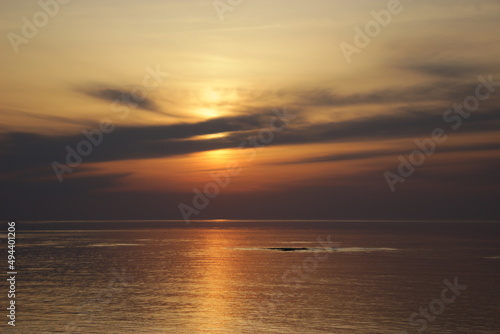sunset over the sea © Raibkashi