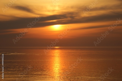 sunset over the sea © Raibkashi