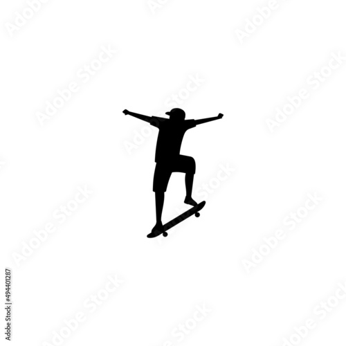 Skateboarder logo or icon design