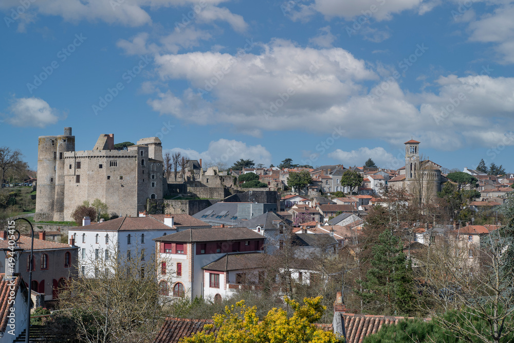 Medieval city of Clisson in France