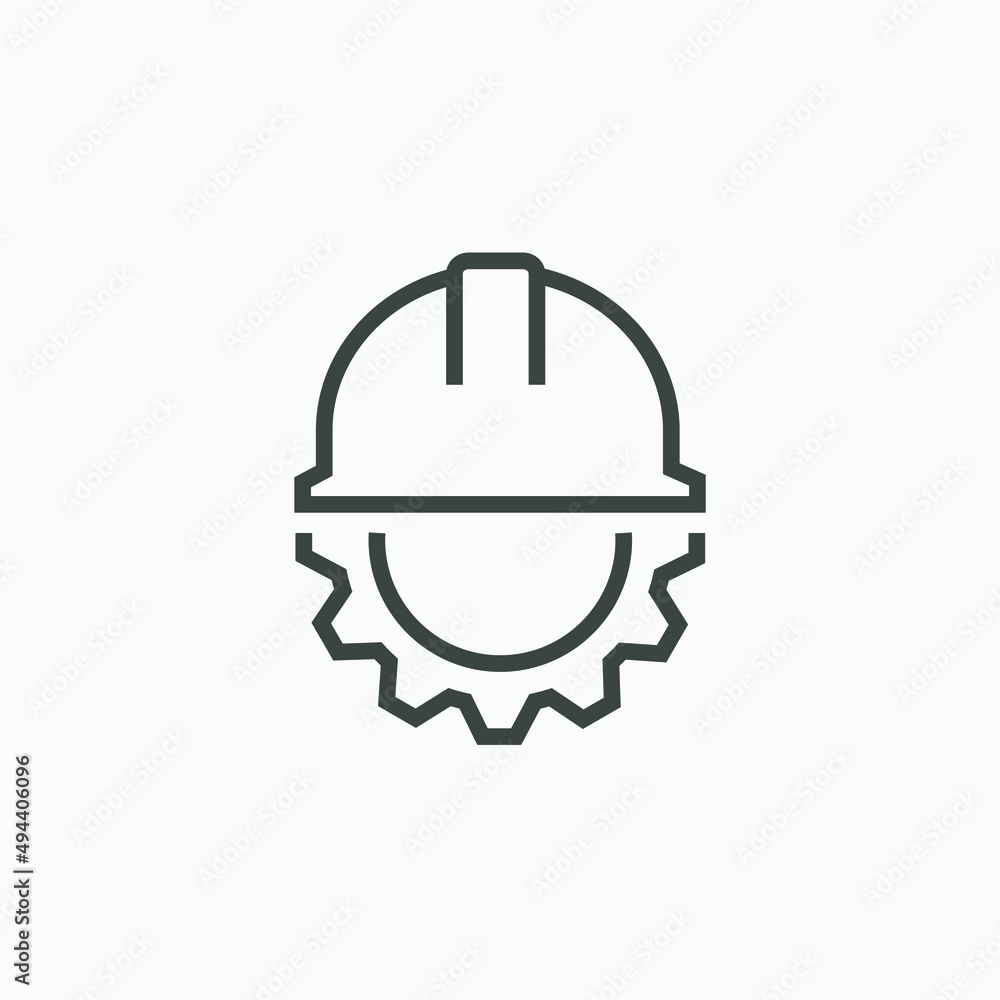 engineer icon with cogwheel, industry, work icon vector isolated engineer icon with cogwheel, industry, work icon vector isolated