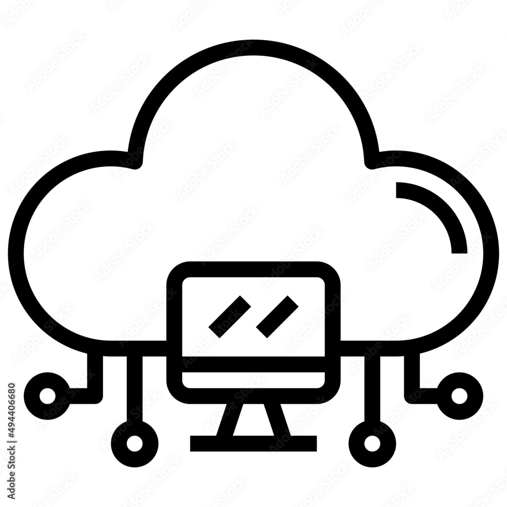 COMPUTER line icon,linear,outline,graphic,illustration COMPUTER line icon,linear,outline,graphic,illustration