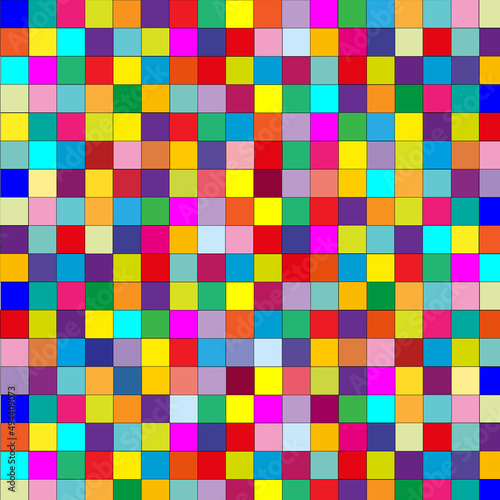 Fondo geom  trico con cuadrados de colores variados.