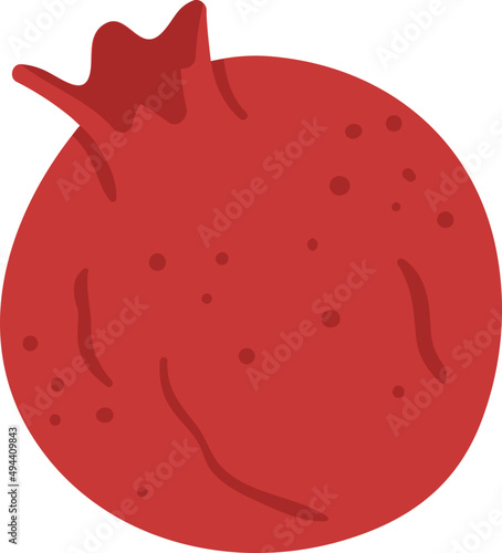 Pomegranate Fruit Cartoon Illustration