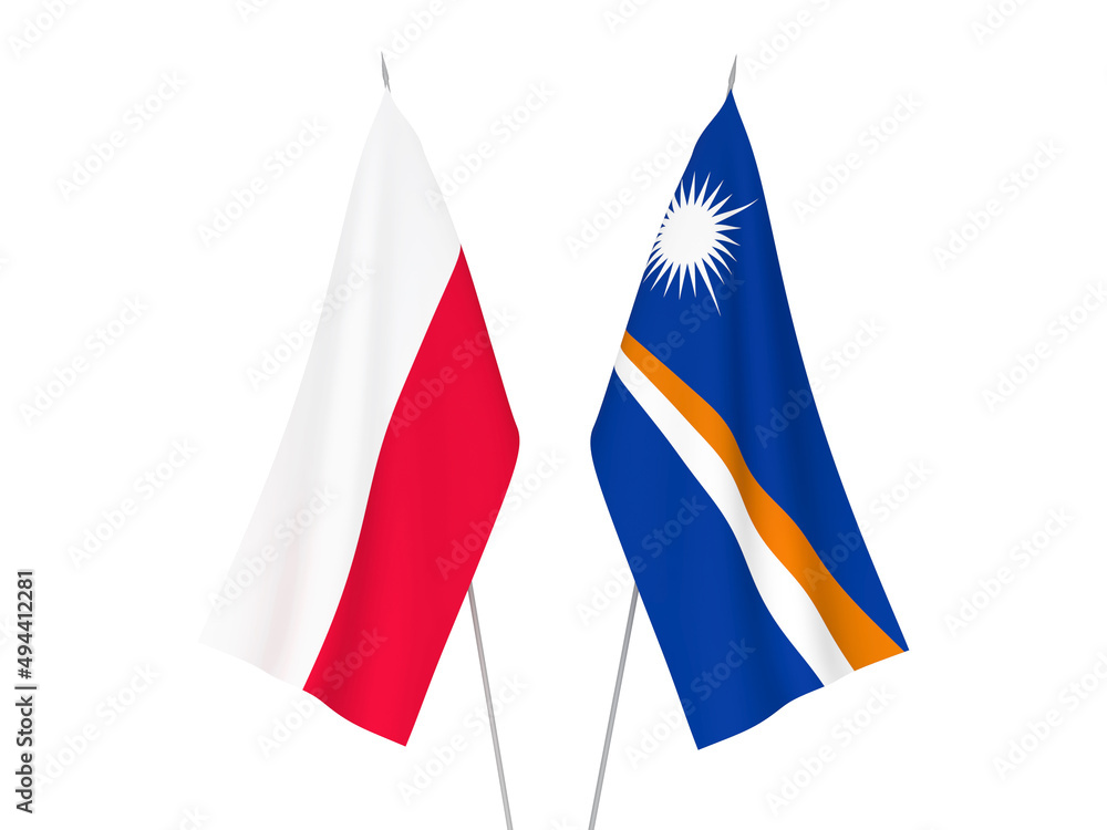 Republic of the Marshall Islands and Poland flags