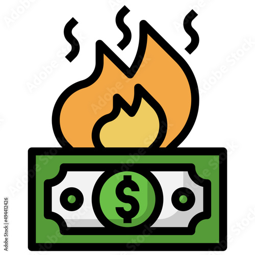 BURNING filled outline icon,linear,outline,graphic,illustration