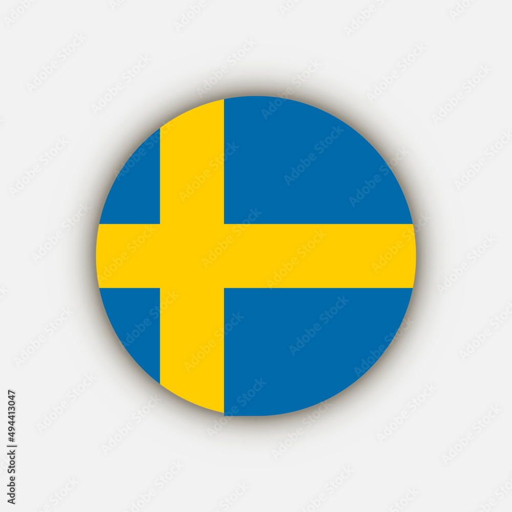 Country Sweden. Sweden flag. Vector illustration. Country Sweden. Sweden flag. Vector illustration.