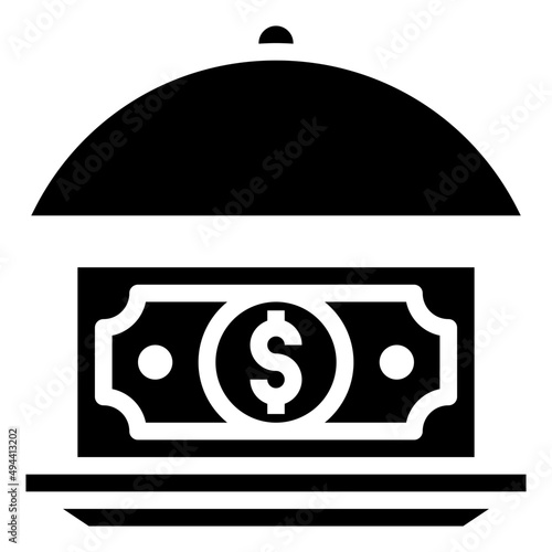 SERVING DISH glyph icon,linear,outline,graphic,illustration
