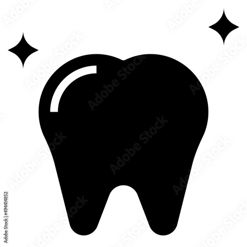 TOOTH glyph icon,linear,outline,graphic,illustration