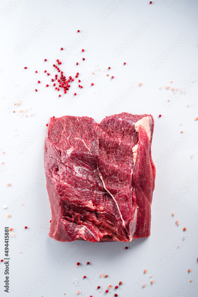 Fototapeta premium beautiful raw beef beef close-up