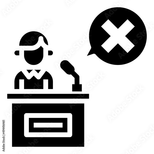 SPEECH glyph icon,linear,outline,graphic,illustration