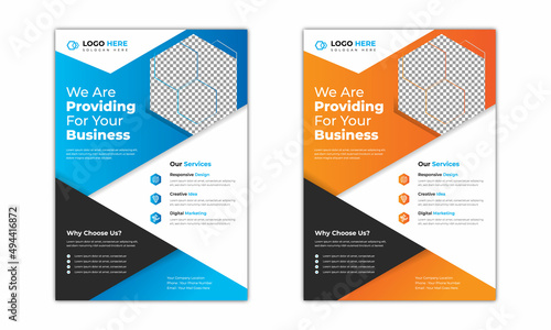 abstract, business, of modern design poster flyer brochure cover layout template, vector template in A4 size - Vector.