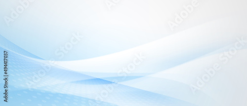 Modern Blue And White Wave Abstract Technology Background Vector Illustration Design