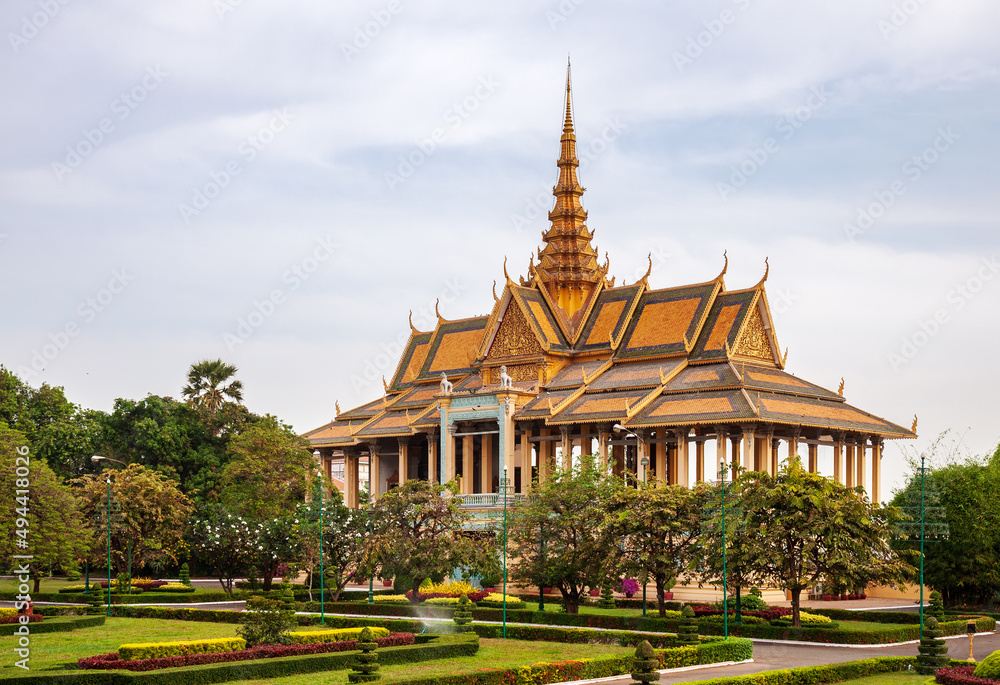 Naklejka premium Moonlight Pavilion in Phnom Penh