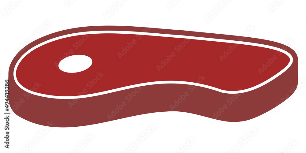 Barbecue grilled steak, raw meat for frying, ham shish kebab icon Barbecue grilled steak, raw meat for frying, ham shish kebab icon