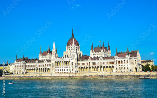 Hungarian parliament in Budapest at summer