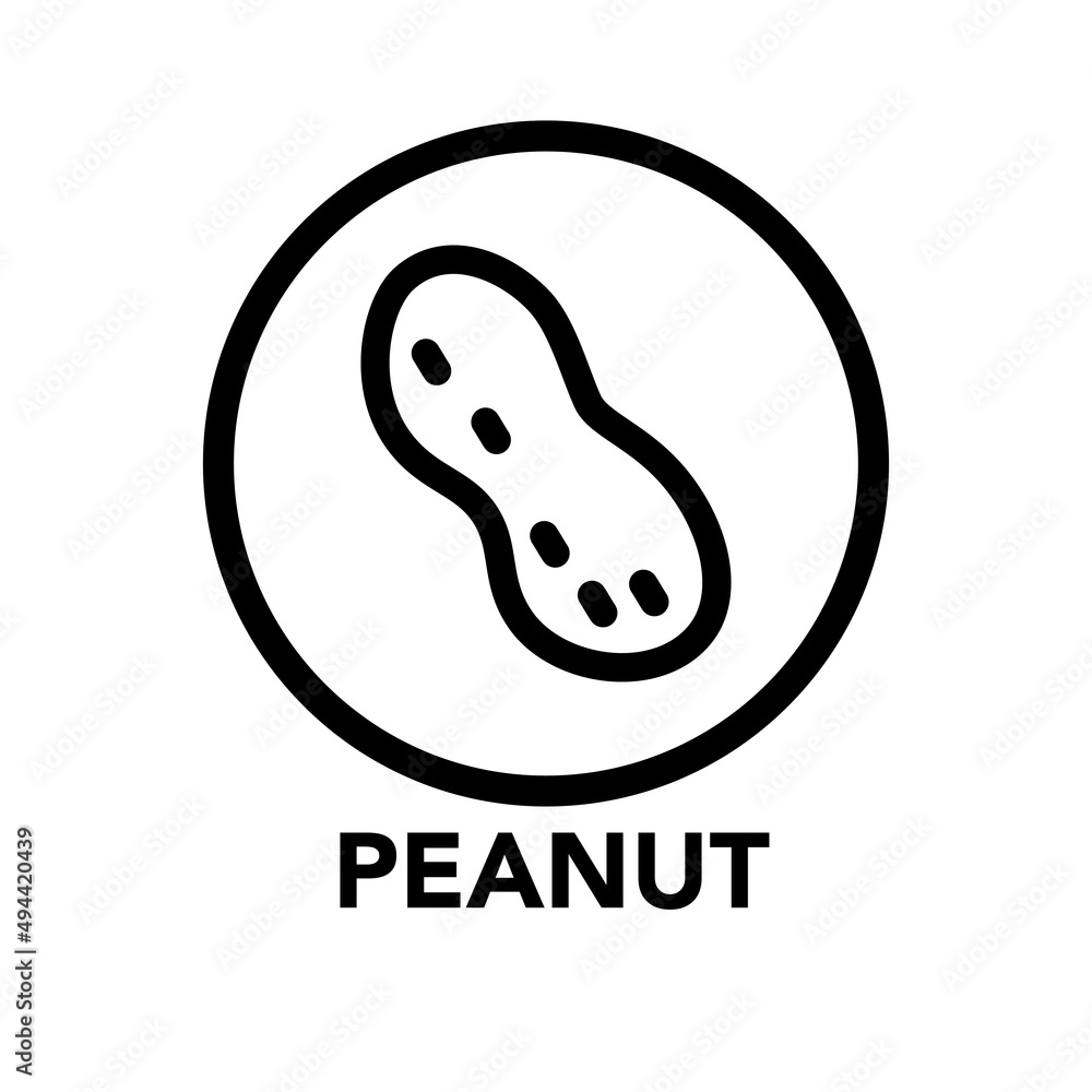 peanut allergy icon