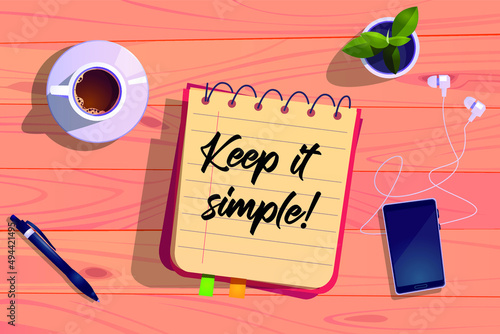 Word writing text Keep It Simple.