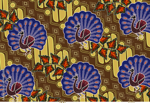 Batik Indonesian: is a technique of wax-resist dyeing applied to whole cloth, or cloth made using this technique originated from Indonesia.