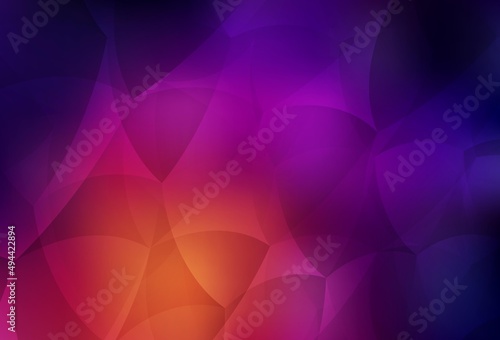 Dark Pink, Yellow vector pattern with polygonal style.