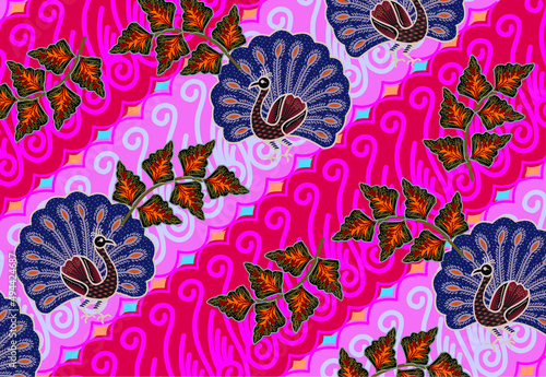 Indonesian batik motif, Batik is a technique of wax-resist dyeing applied to whole cloth, or cloth made using this technique originated from Indonesia
