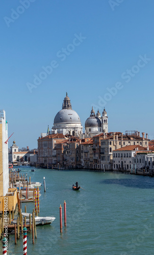Canals, bridges and buildings in the city of Venice Italy. classic buildings, blue water canals. © Jhon Gracia