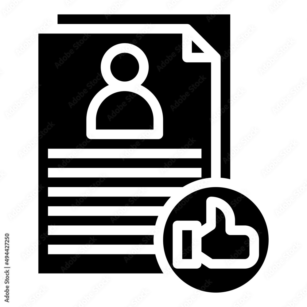 Fototapeta premium LIKE glyph icon,linear,outline,graphic,illustration
