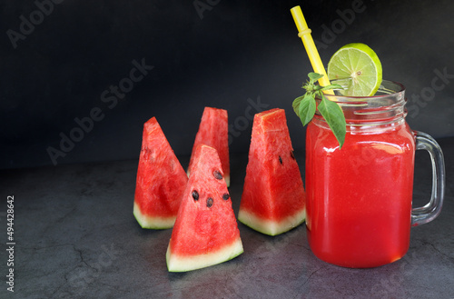 Freshwatermelon smoothie a ummer drink 