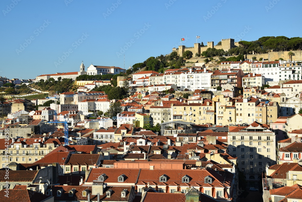 Lisbon from above panorama picture from the portuguese capital