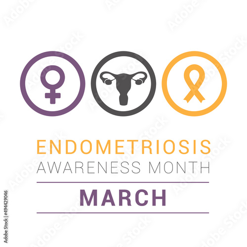National Endometriosis Awareness Month march info graphic
