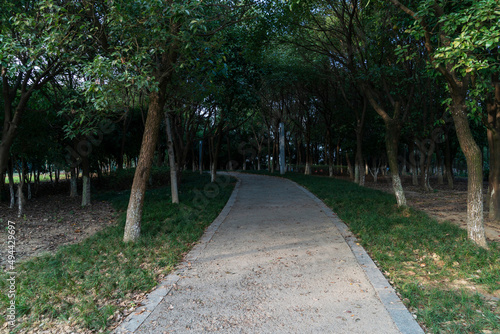 The road of City Park in China