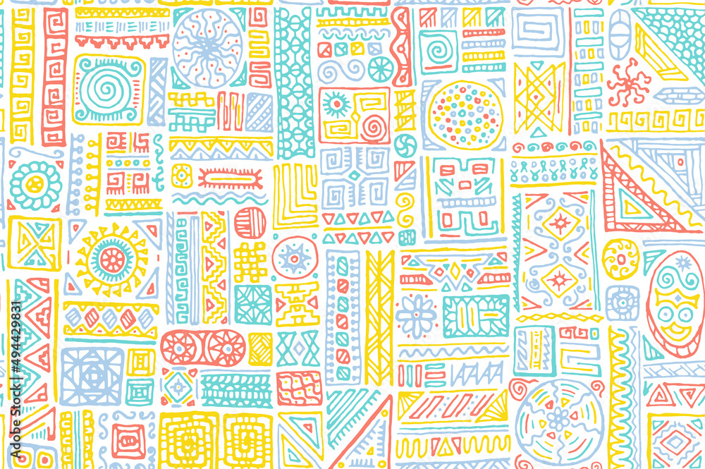 Traditional african vector seamless pattern design Traditional african vector seamless pattern design