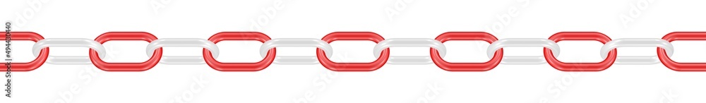 Obraz premium rot/weiße Kette