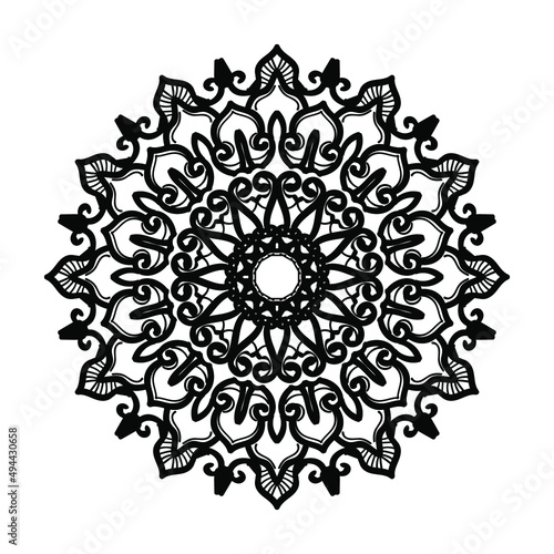 Hand drawn mandala. decoration in ethnic oriental doodle ornament.