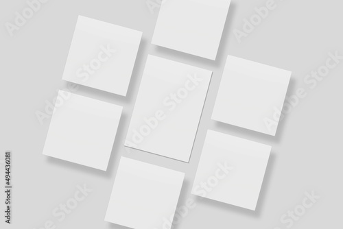 Wallpaper Mural Blank paper for mockup. 3D Render.	 Torontodigital.ca