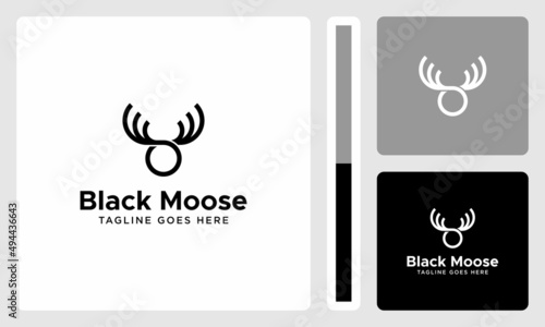 moose head outline logo