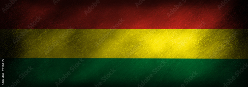 The flag of Bolivia on a retro background The flag of Bolivia on a retro background